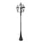 Z-Lite Westover 3 Light Outdoor Post Mount Fixture, 33.25in. W x 125.75in. H, Black 580PHB-4-564P-BK - alternate 1